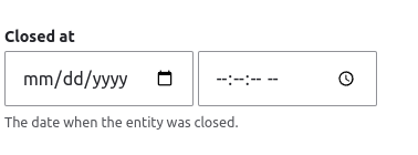 Datetime form widget
