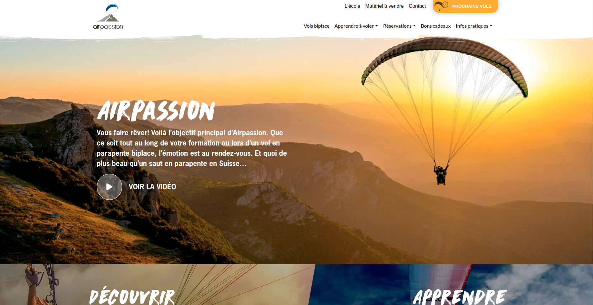 Airpassion front page